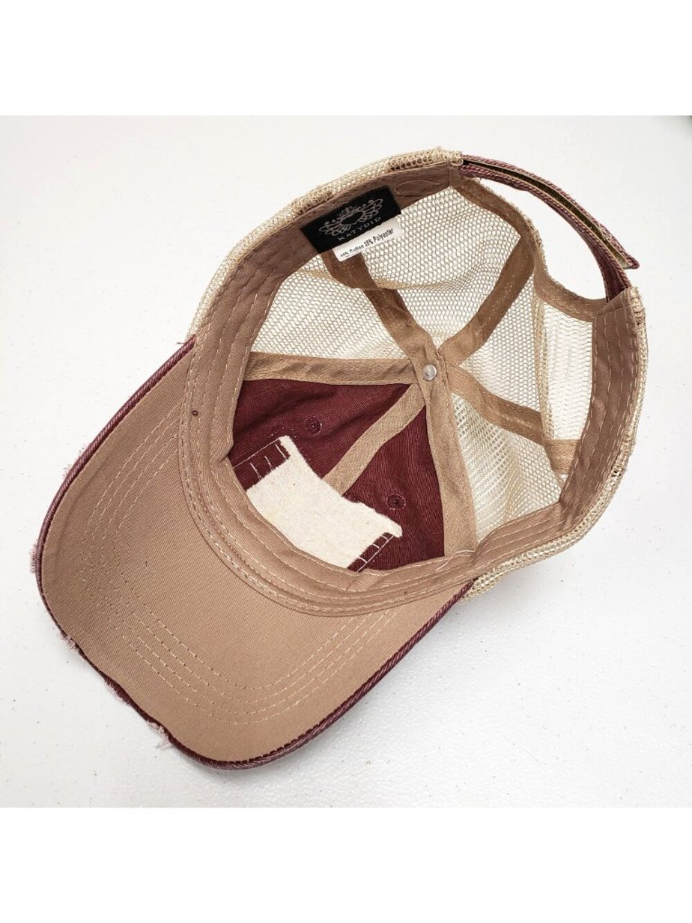 Katydid Weekend Womens Mesh Back Distressed Adjustable Hat Cap - Picture 5 of 8